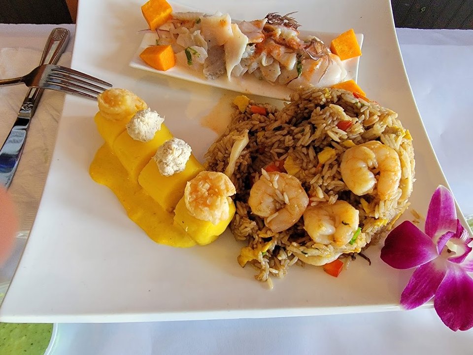 Arroz Con Mariscos Con Ceviche